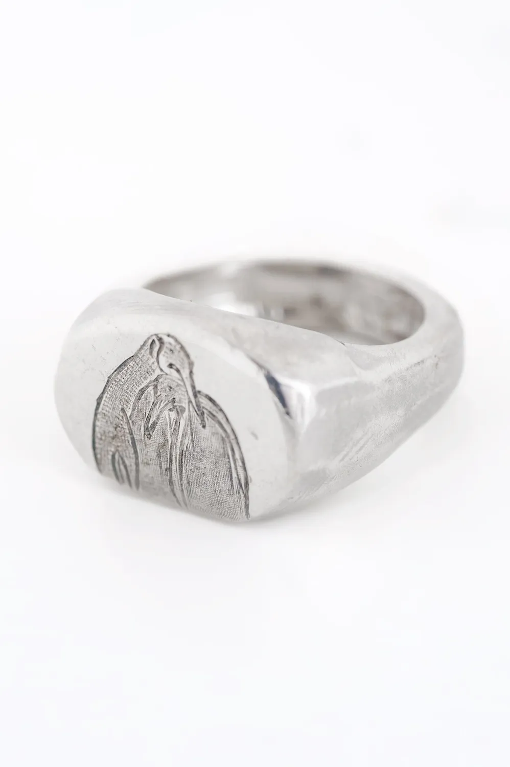Flor Rubaja Fauna Acqua I anello sigillo pinguino argento