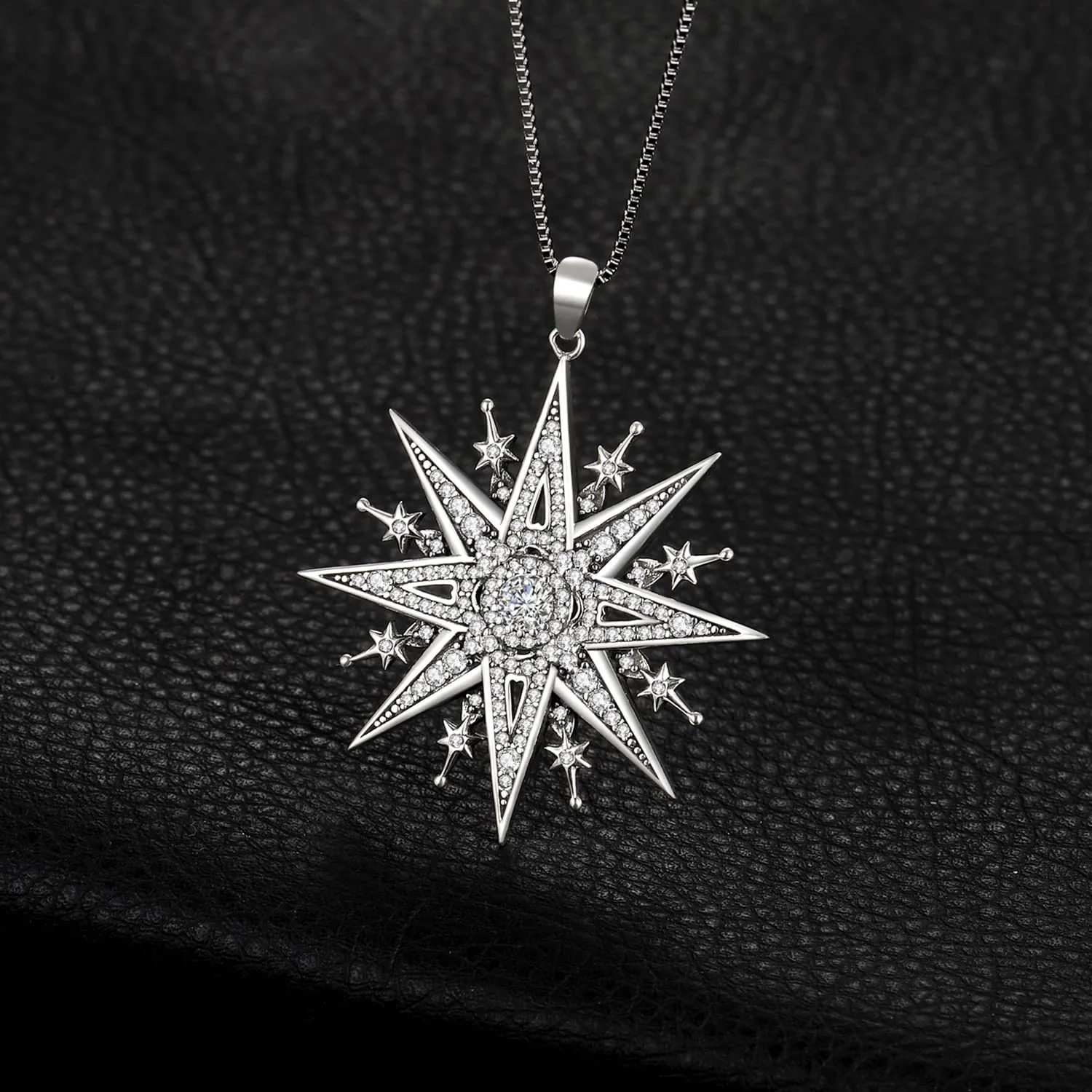 JewelryPalace Stella del Nord collana argento zirconia 45cm