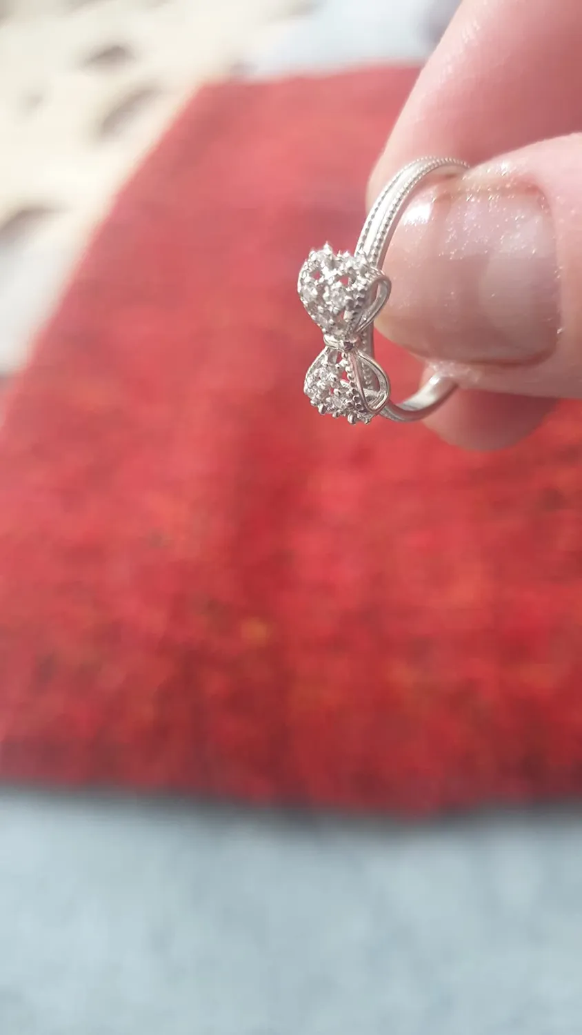 JewelryPalace Nodo anello farfalla argento zirconi