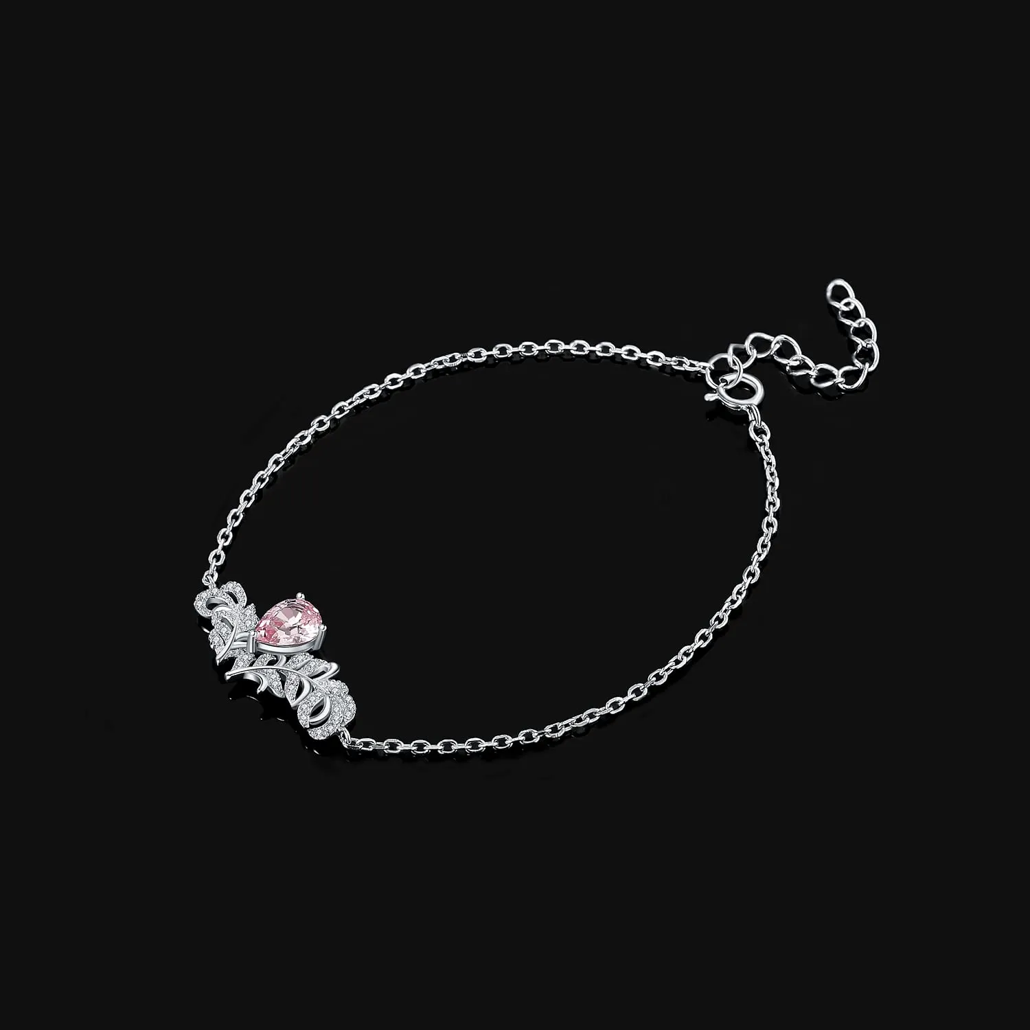 JewelryPalace Ali Angelo 0.3ct bracciale argento morganite
