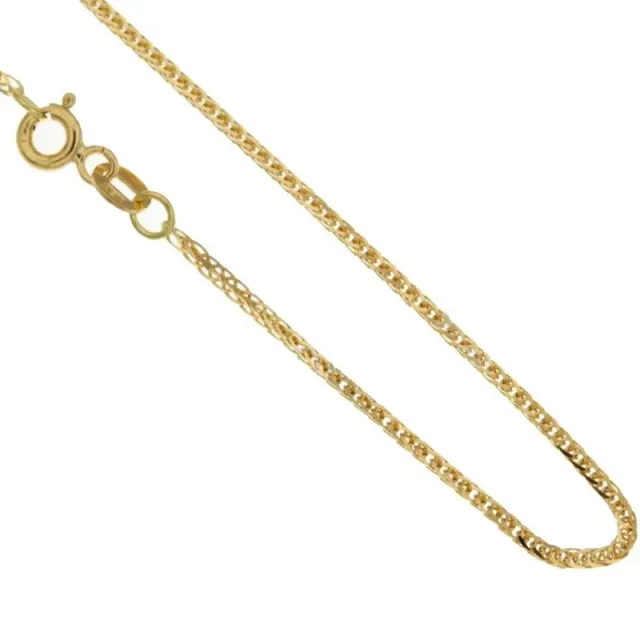 Gioielli Celiento catena spighetta quadrata oro giallo 18Kt