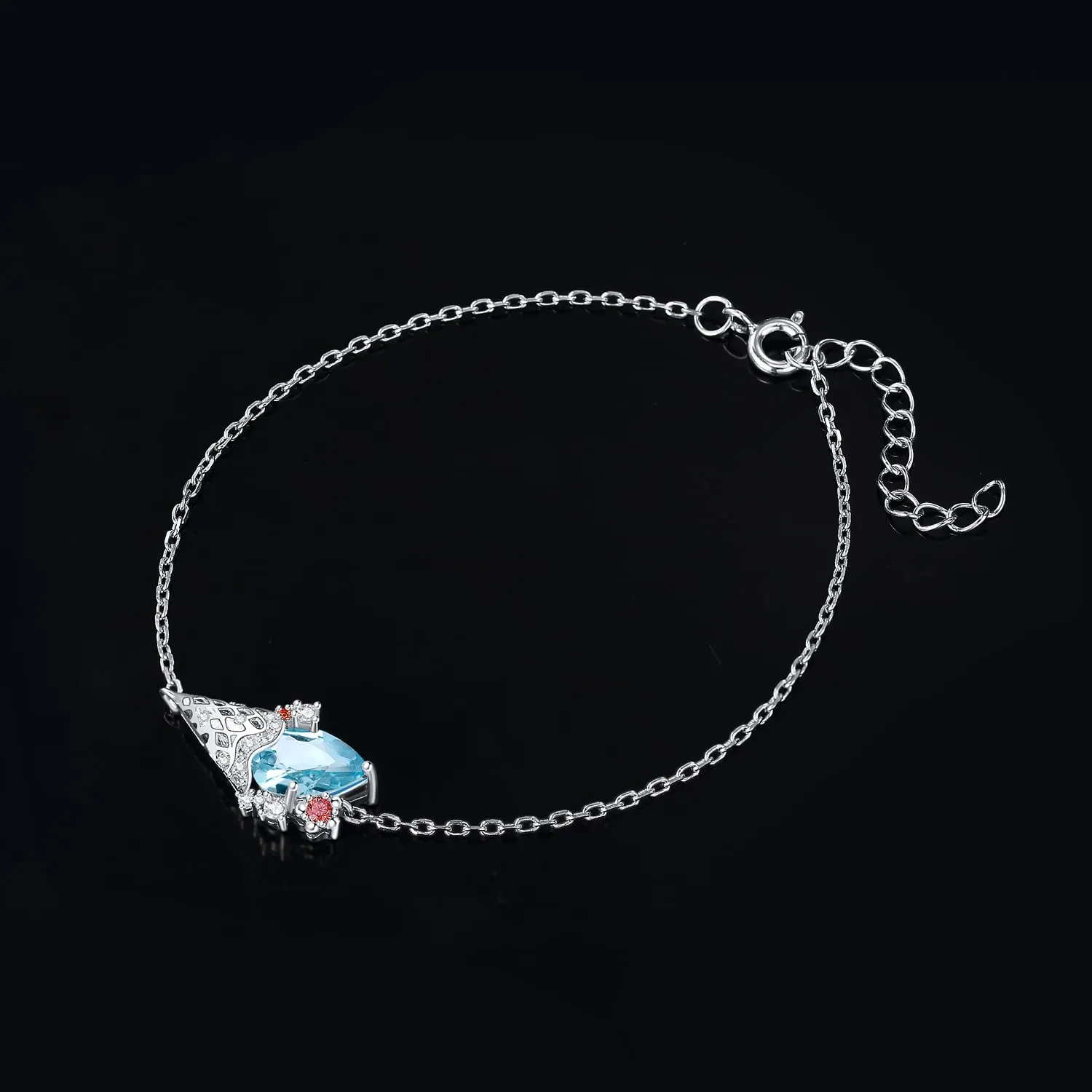 JewelryPalace Gelato 1.8ct bracciale argento topazio azzurro