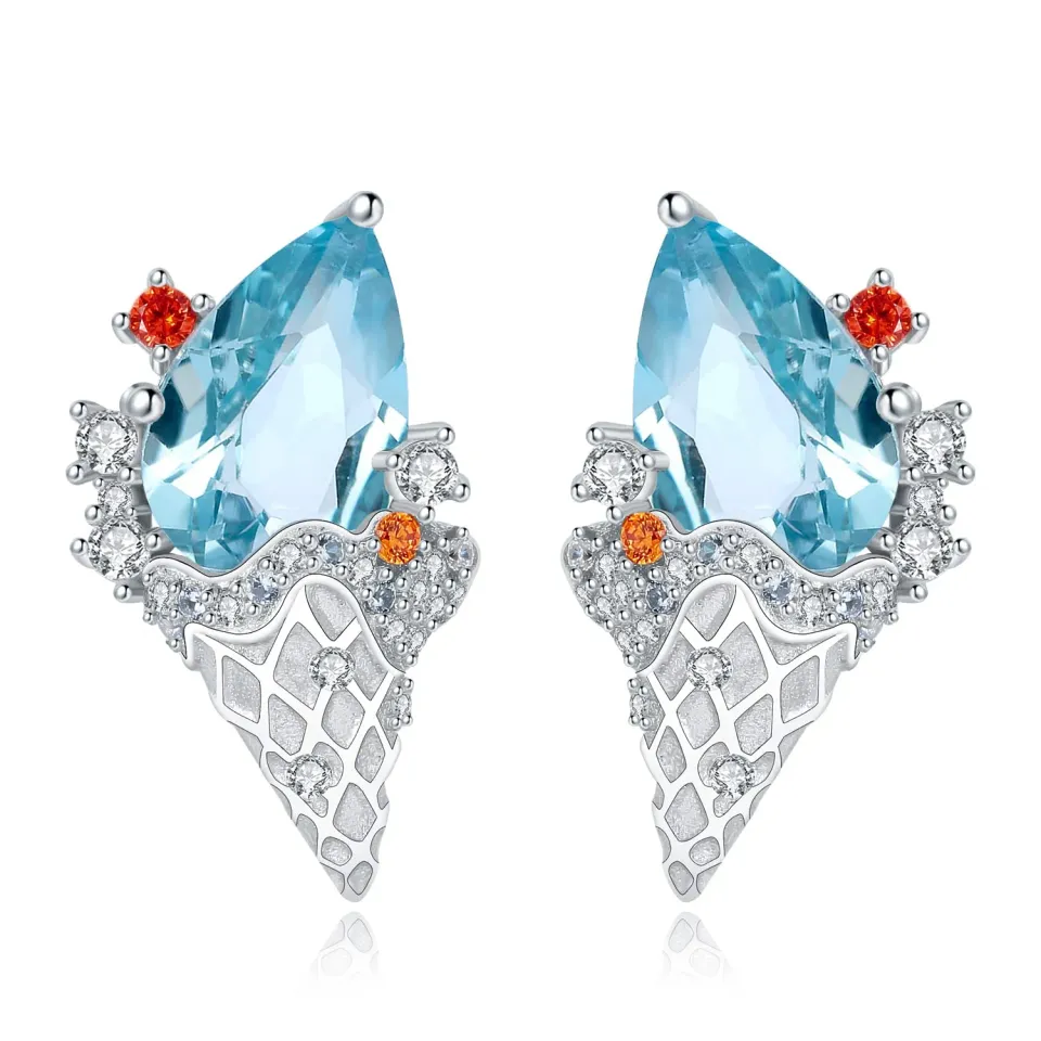 JewelryPalace Gelato 3.5ct Orecchini Argento Topazio
