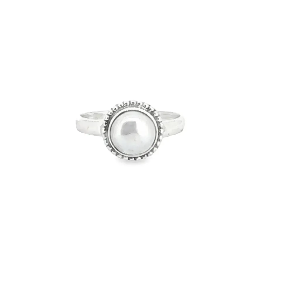 Victoria Jane Pearl and Silver anello argento perla