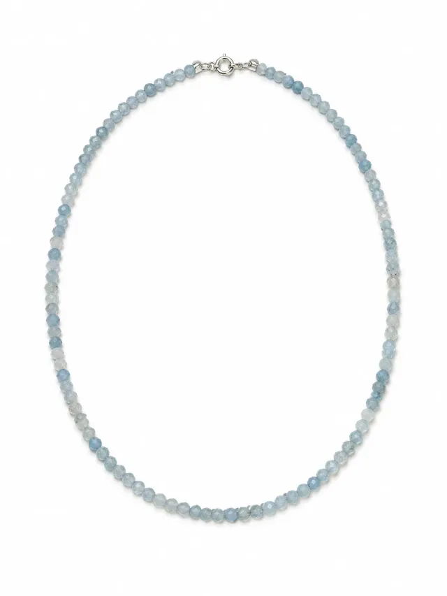 Victoria Jane Aquamarine collana perle acquamarina argento