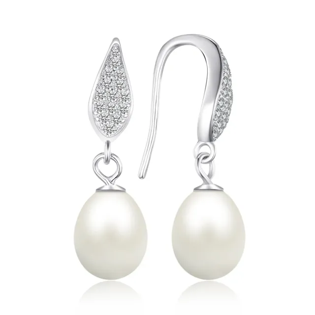 JewelryPalace Perle Acqua Dolce Orecchini Bottone Argento 6-10mm