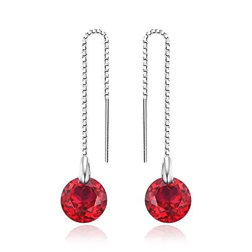 JewelryPalace Classico 5.6ct Orecchini Rubino Rosso Rotondi