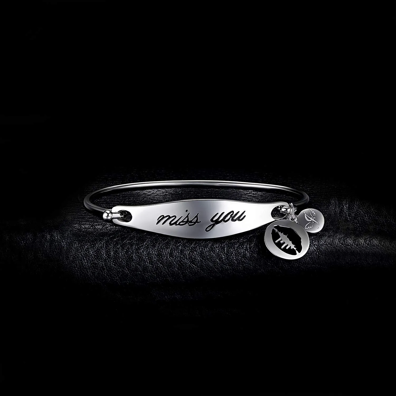 JewelryPalace Miss You Dangle Lip Kiss bracciale argento 925 sigillo