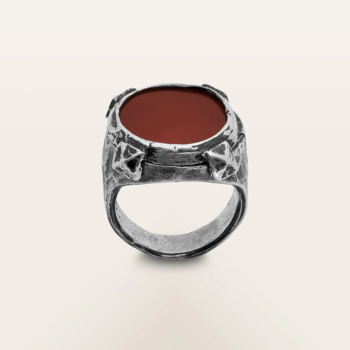 Alfredo Correnti Gea Corniola anello pietra