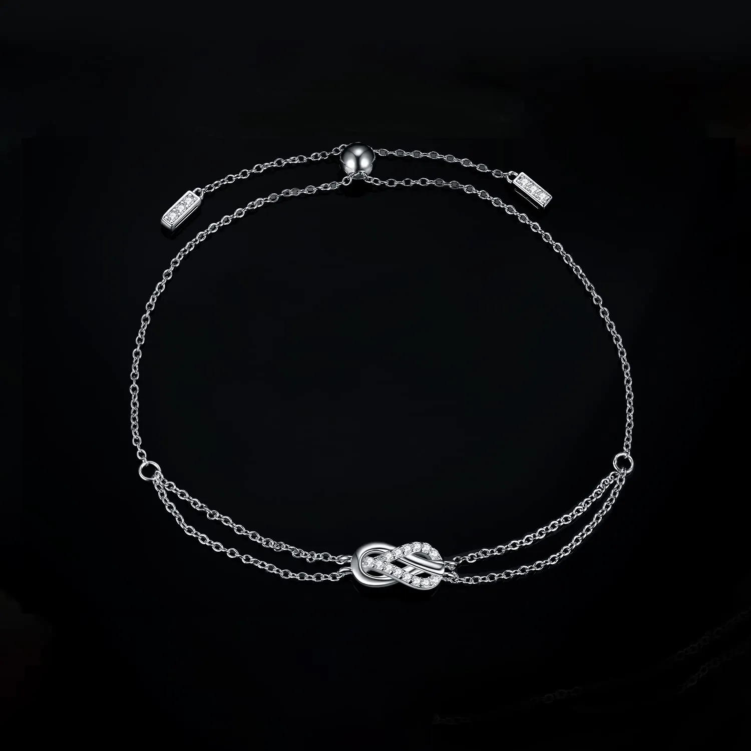 JewelryPalace Infinito bracciale argento 925 zirconia 2.4ct