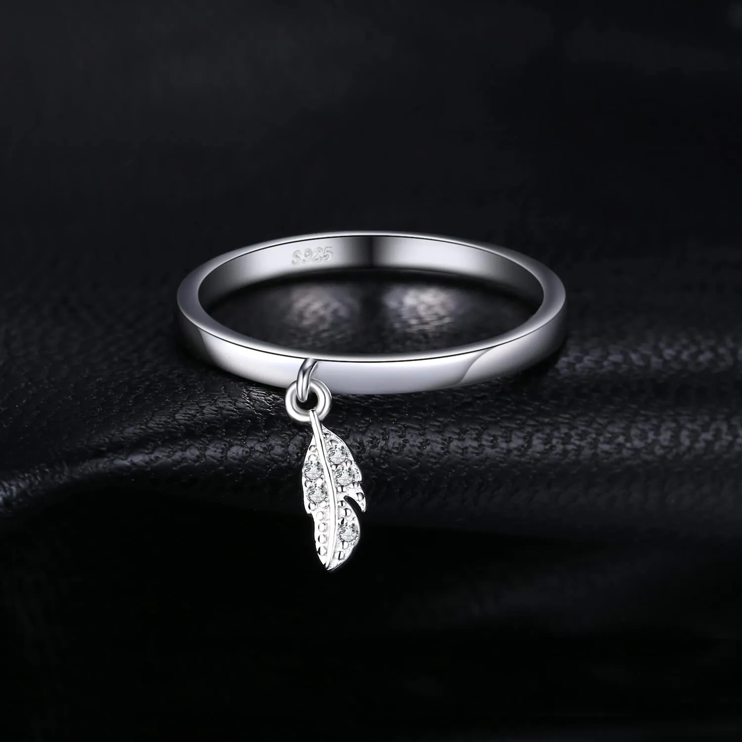 JewelryPalace Foglia Zirconia anello argento 925 misura 14.5