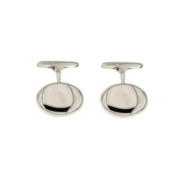 Gioielli Celiento gemelli oro bianco 18 kt lucidi uomo