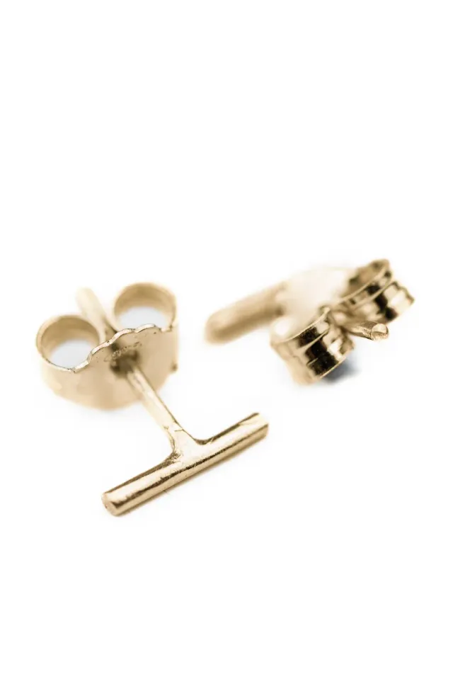 Flor Rubaja Jewelry Barra mini orecchini oro 9ct
