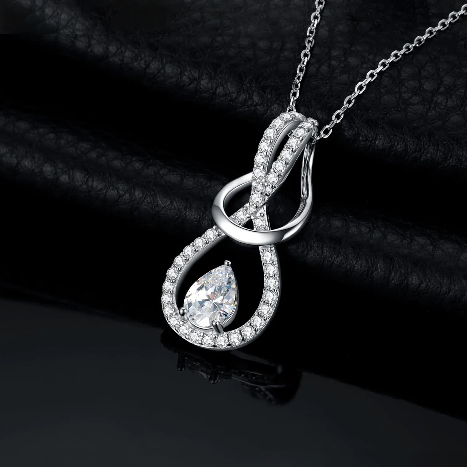 JewelryPalace Infinito 2.6ct collana argento 925 zirconia goccia