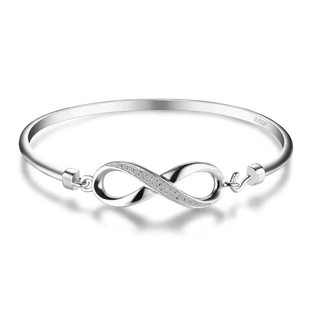 JewelryPalace Infinito Bracciale Argento 925 Zirconia