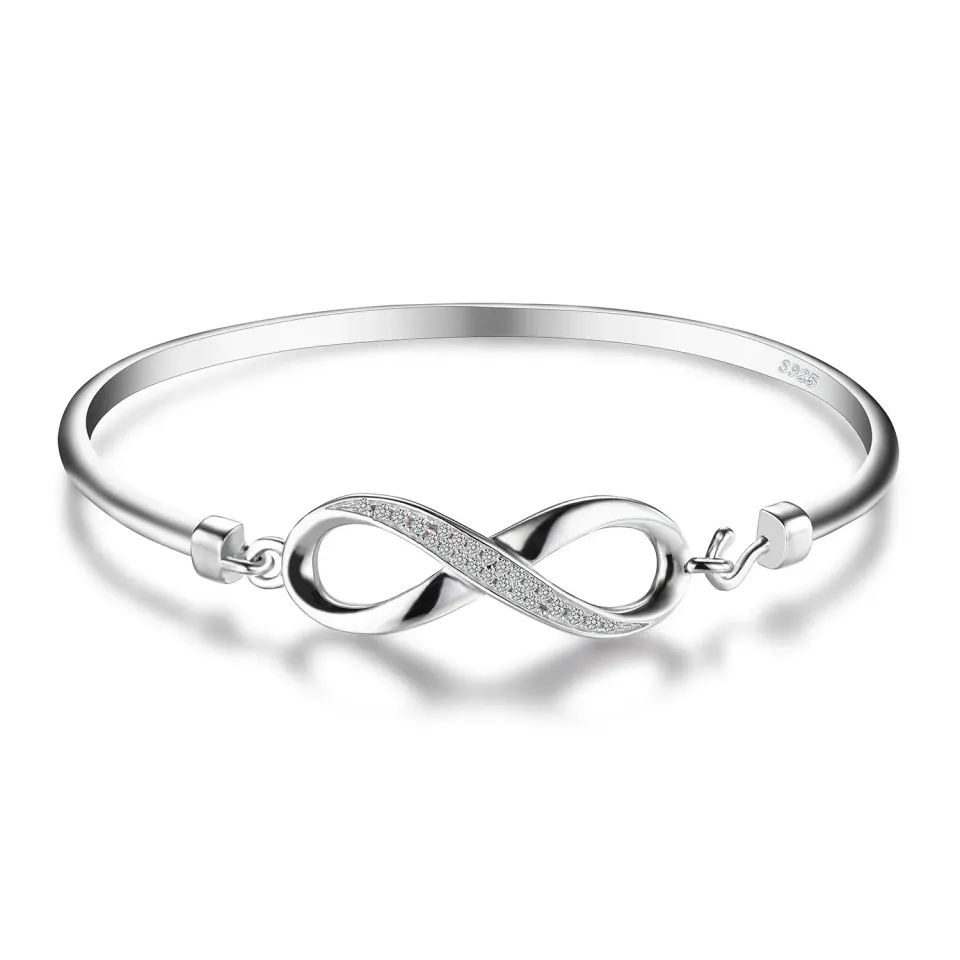 JewelryPalace Infinito Bracciale Argento 925 Zirconia
