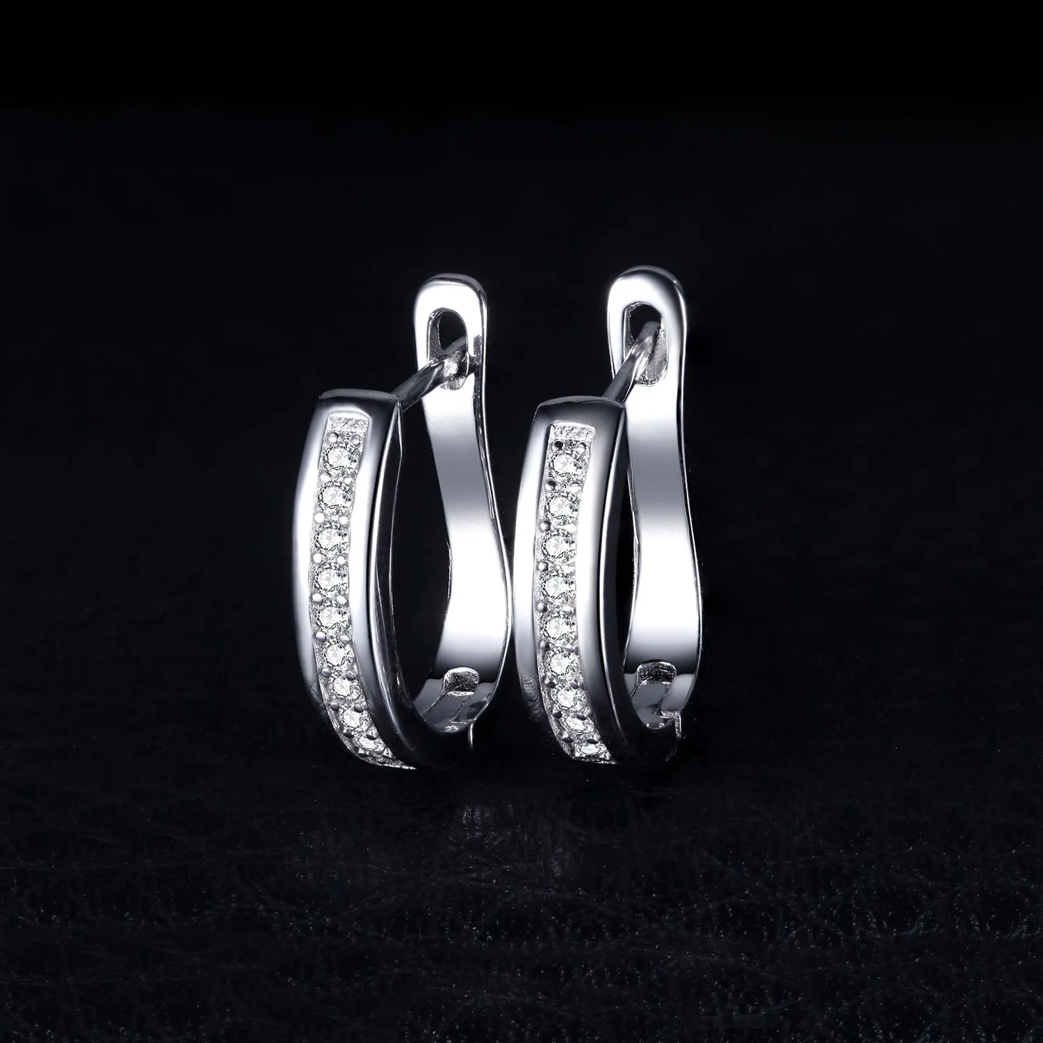 JewelryPalace Hoop orecchini a cerchio argento zirconia