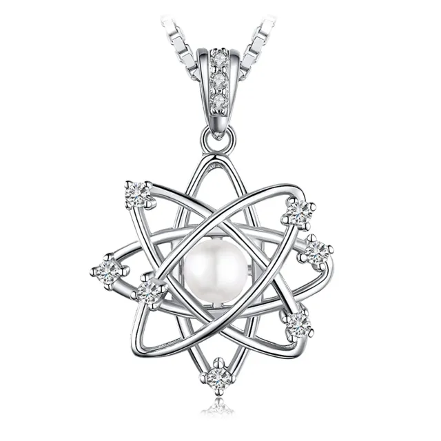 JewelryPalace Collana Galattico Perla Madreperla Argento 45cm