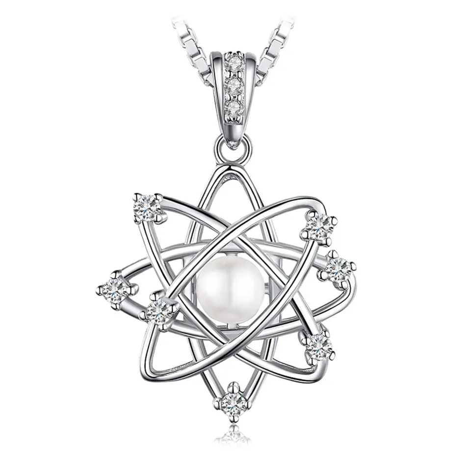 JewelryPalace Collana Galattico Perla Madreperla Argento 45cm