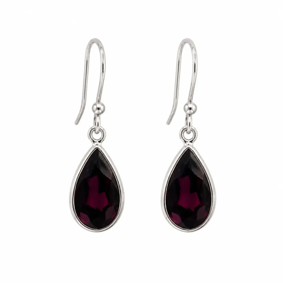 Victoria Jane Garnet Teardrop orecchini pendenti granato