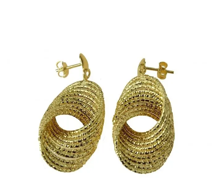 Gioielli Celiento orecchini gomitolo orecchini oro giallo 18kt