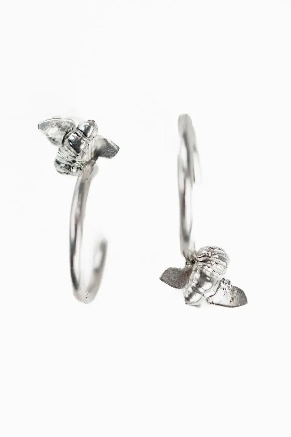 Flor Rubaja Jewelry Ape orecchini cerchio argento 925 23 mm