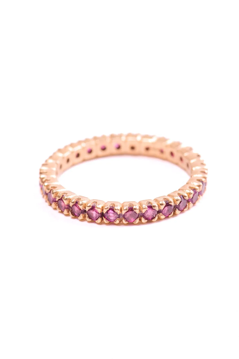 Flor Rubaja Classic Senza Fine anello oro 9kt rodolite