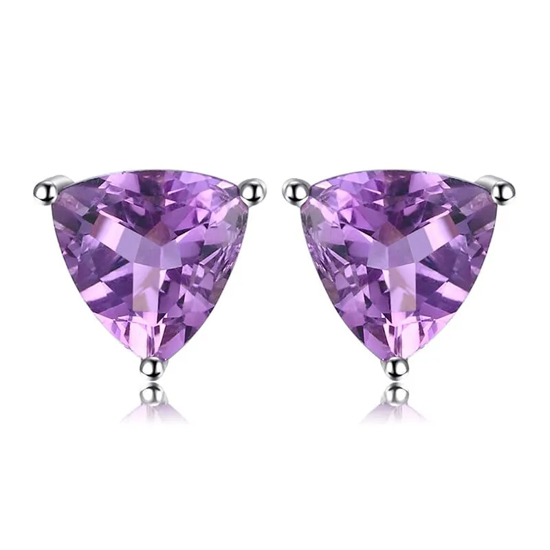 JewelryPalace Triangolo orecchini ametista 1.9 ct argento