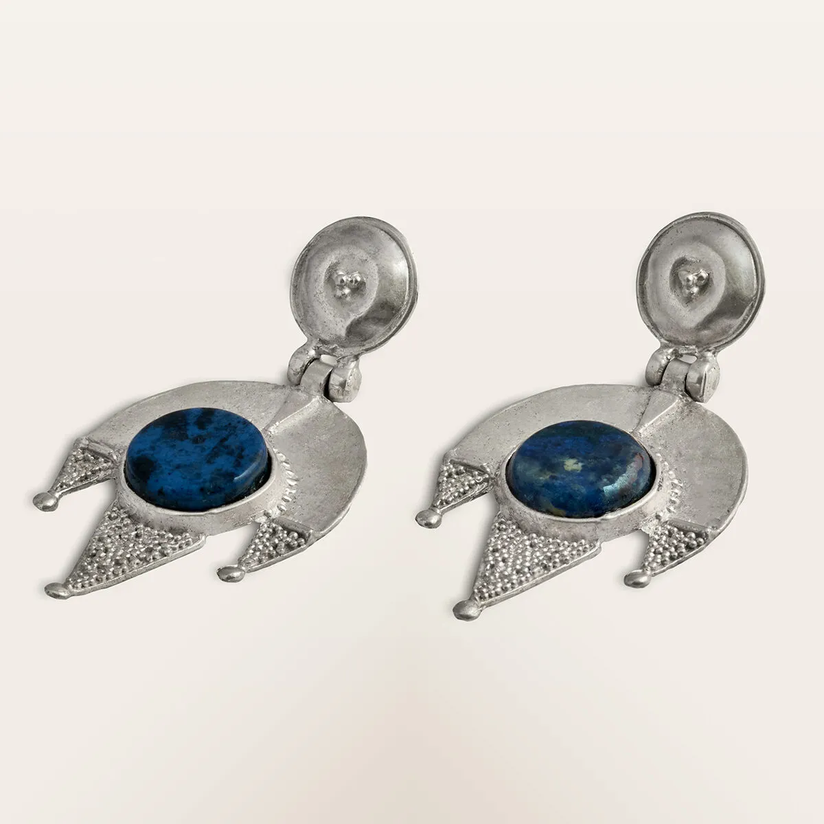 Alfredo Correnti Gea Sodalite orecchini pietra blu