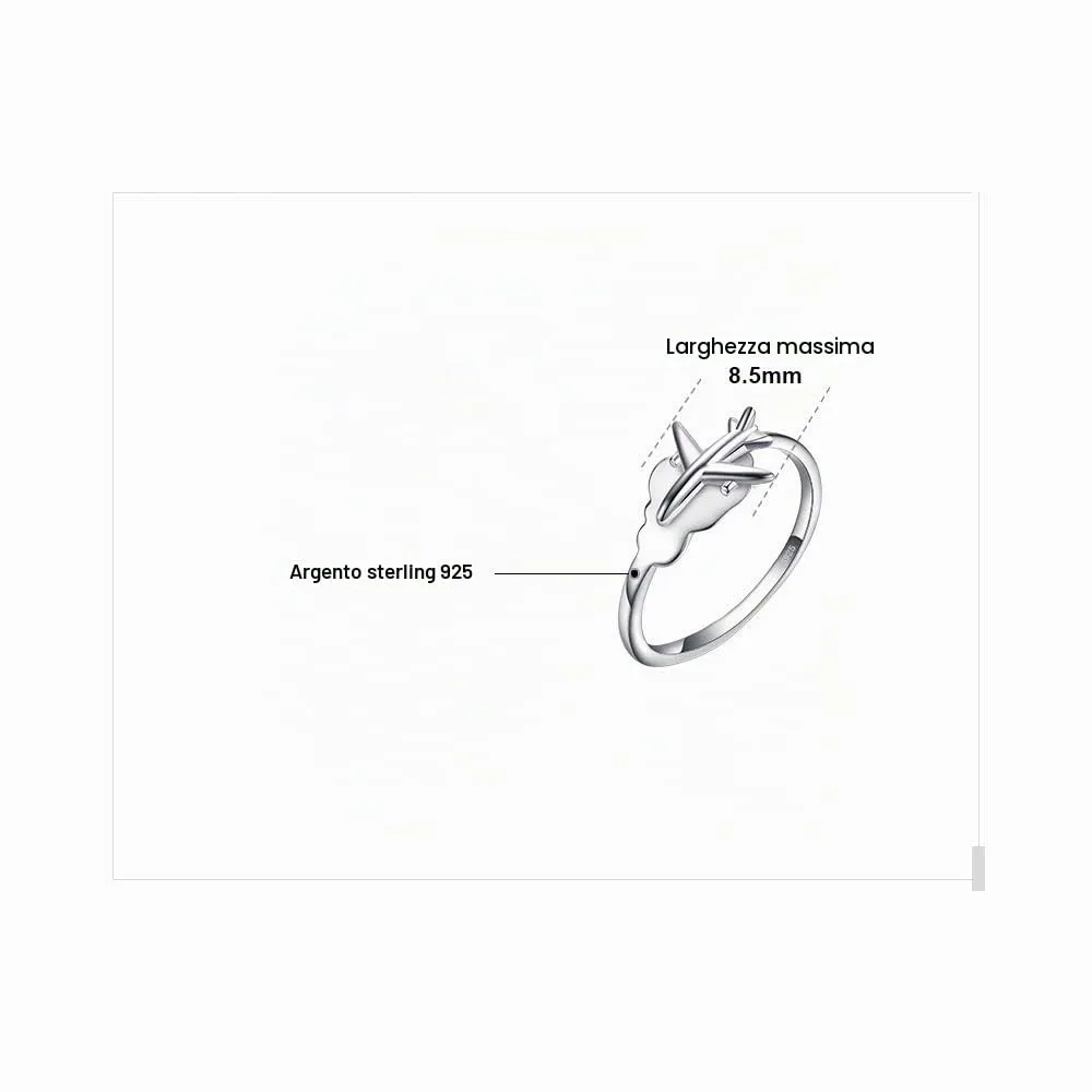 JewelryPalace Mappa Mondo anello argento regolabile
