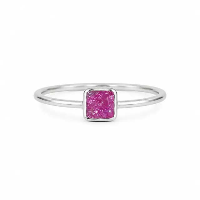 Victoria Jane Crystal anello rubino naturale argento