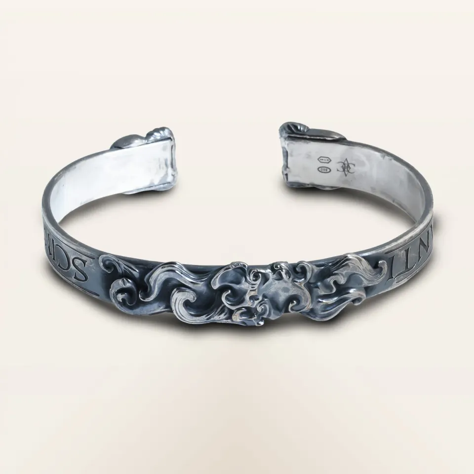 Alfredo Correnti Peloro Onde bracciale artigianale