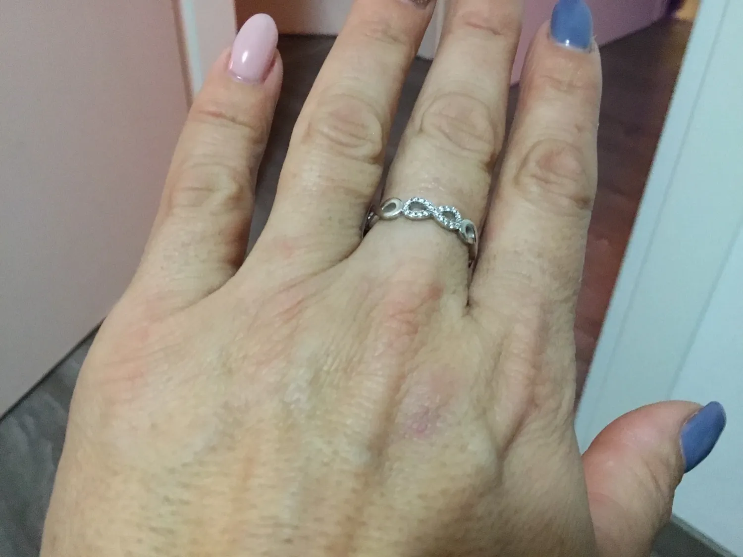 JewelryPalace Infinito Nodo fede argento diamante simulato