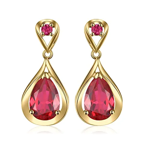 JewelryPalace Infinito 8.8ct orecchini oro rubino
