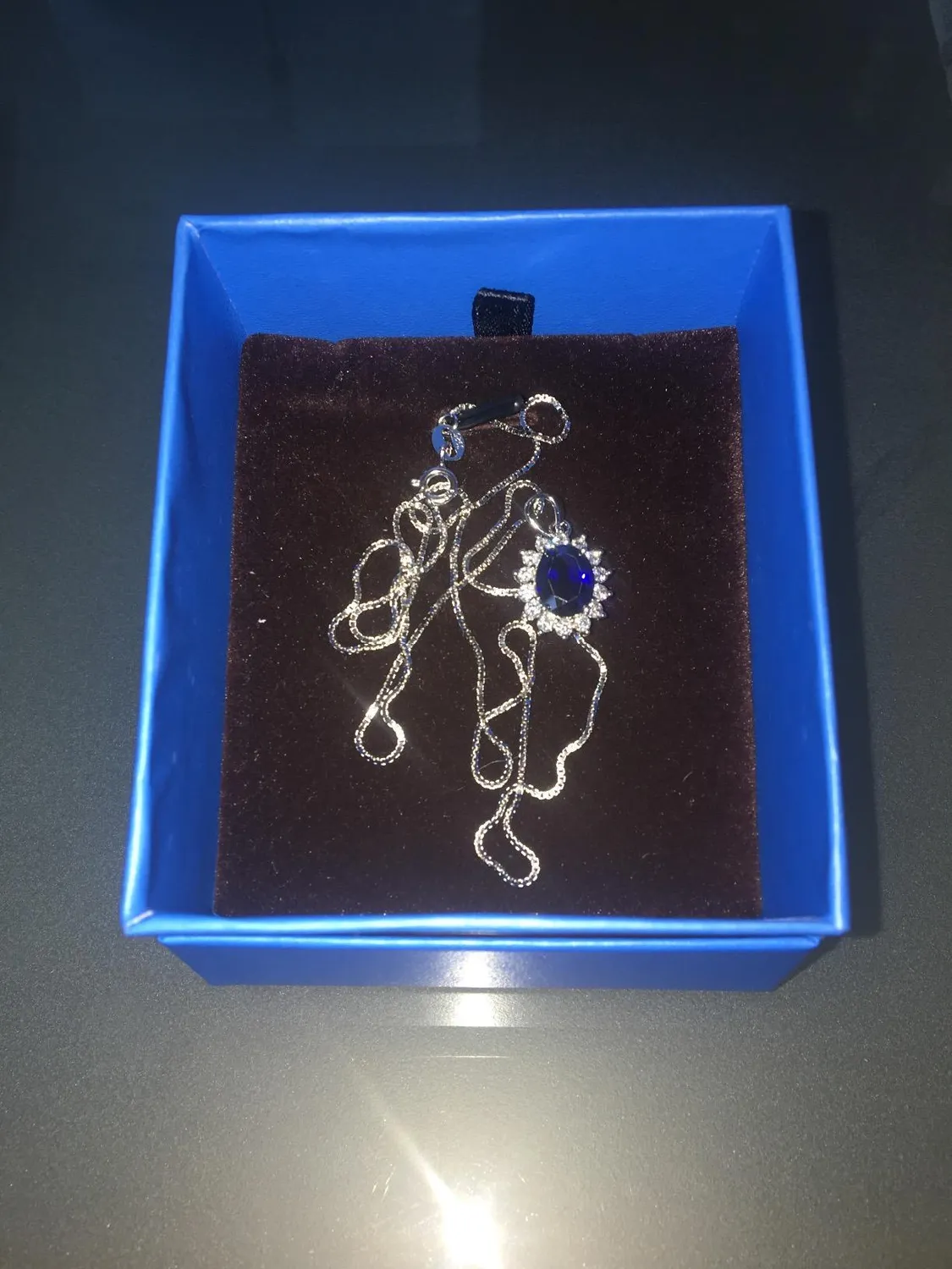JewelryPalace Kate Middleton 08101 collana zaffiro argento