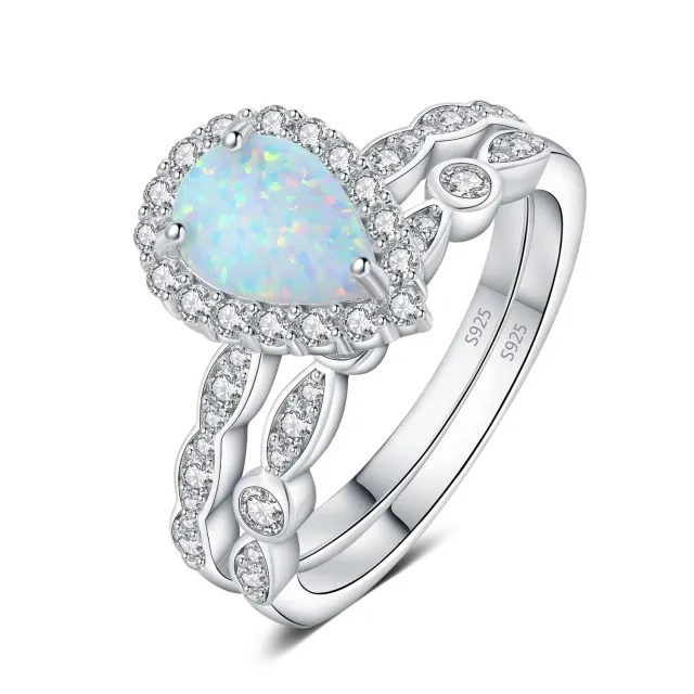JewelryPalace Vintage Halo Corona Anello Morganite Argento 925