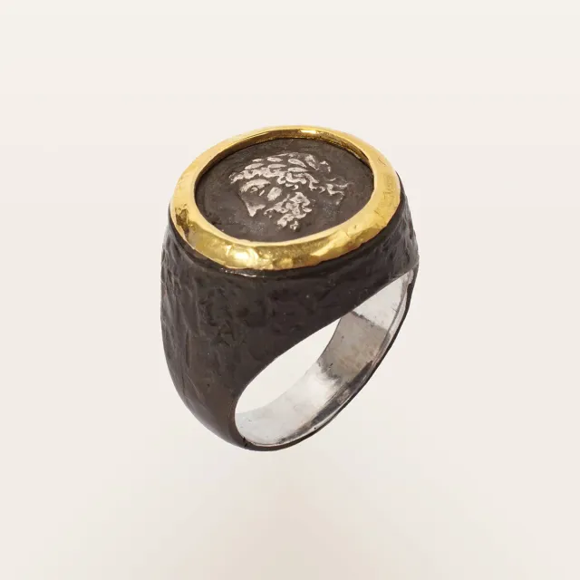 Alfredo Correnti Aeterna Zeus anello argento da uomo
