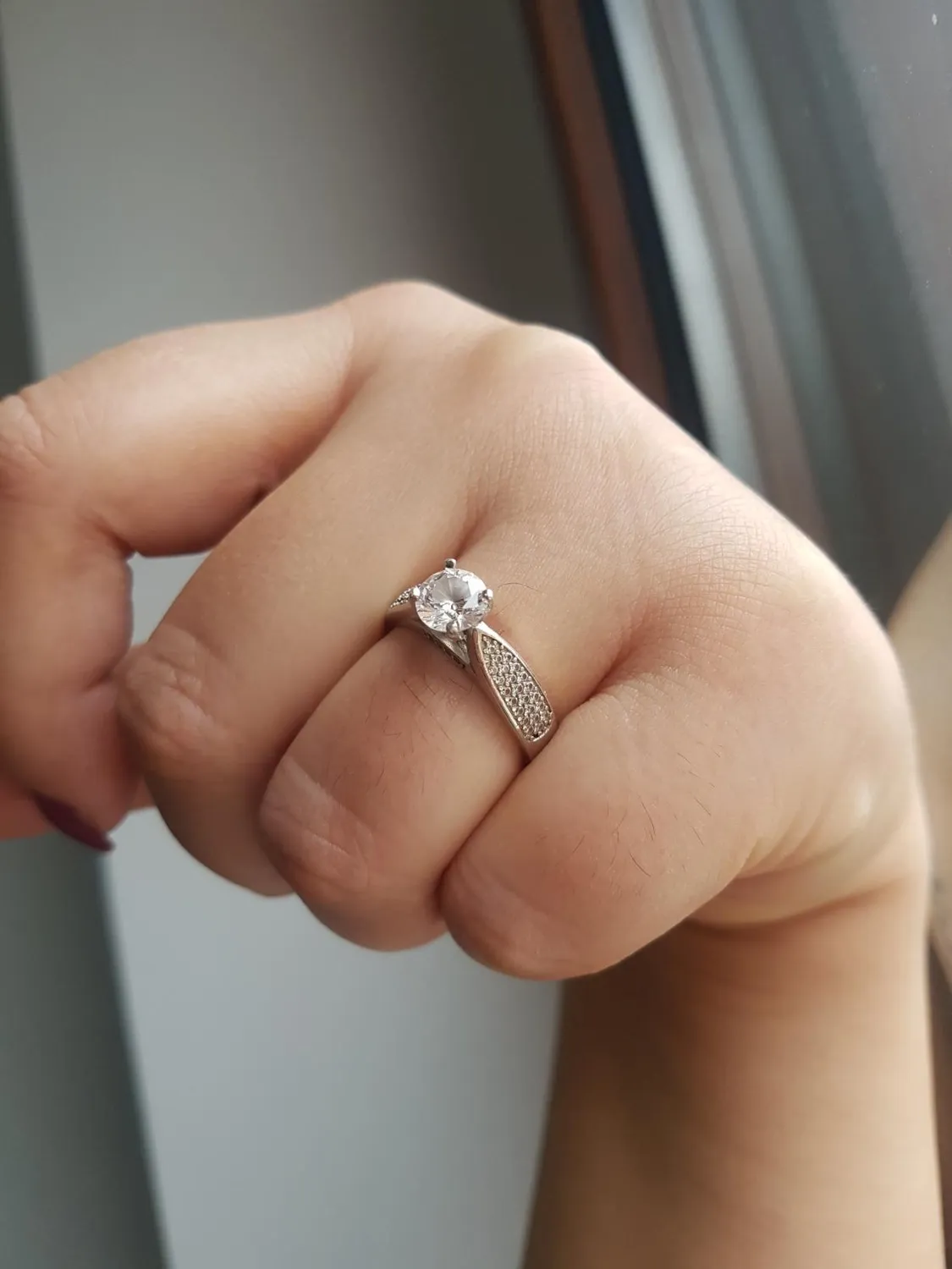 JewelryPalace Anniversario anello argento diamante simulato