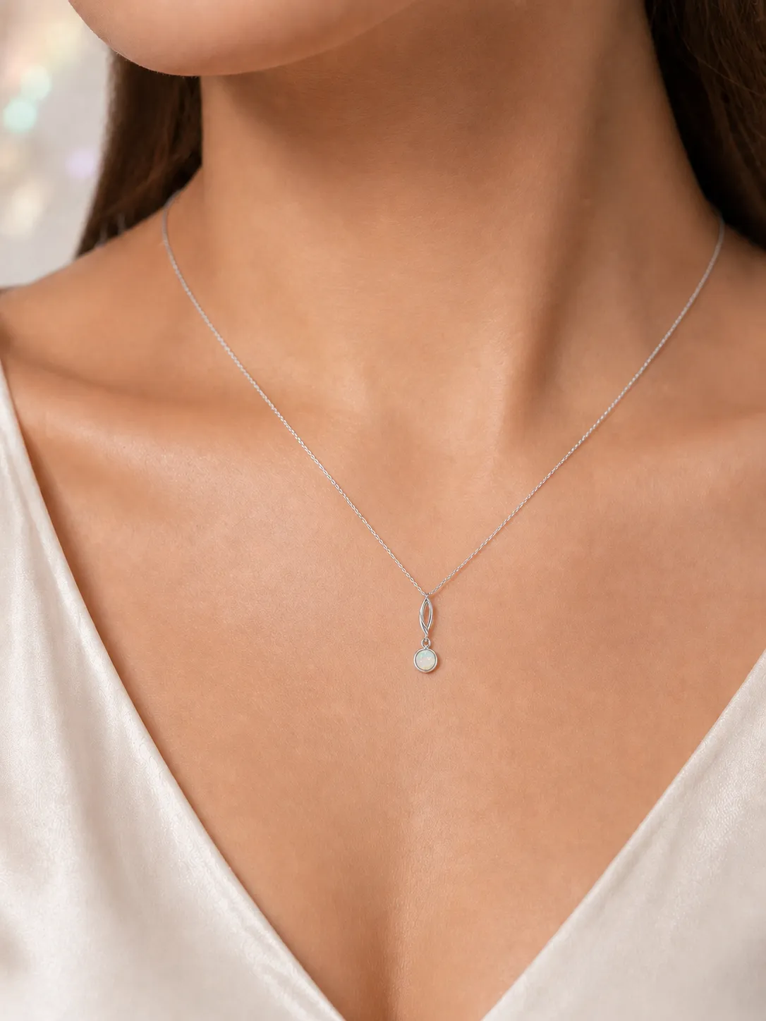Victoria Jane Angelic Opal ciondolo argento opale