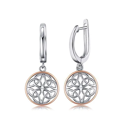 JewelryPalace Celtici Knots Orecchini Argento Pendenti Traforati