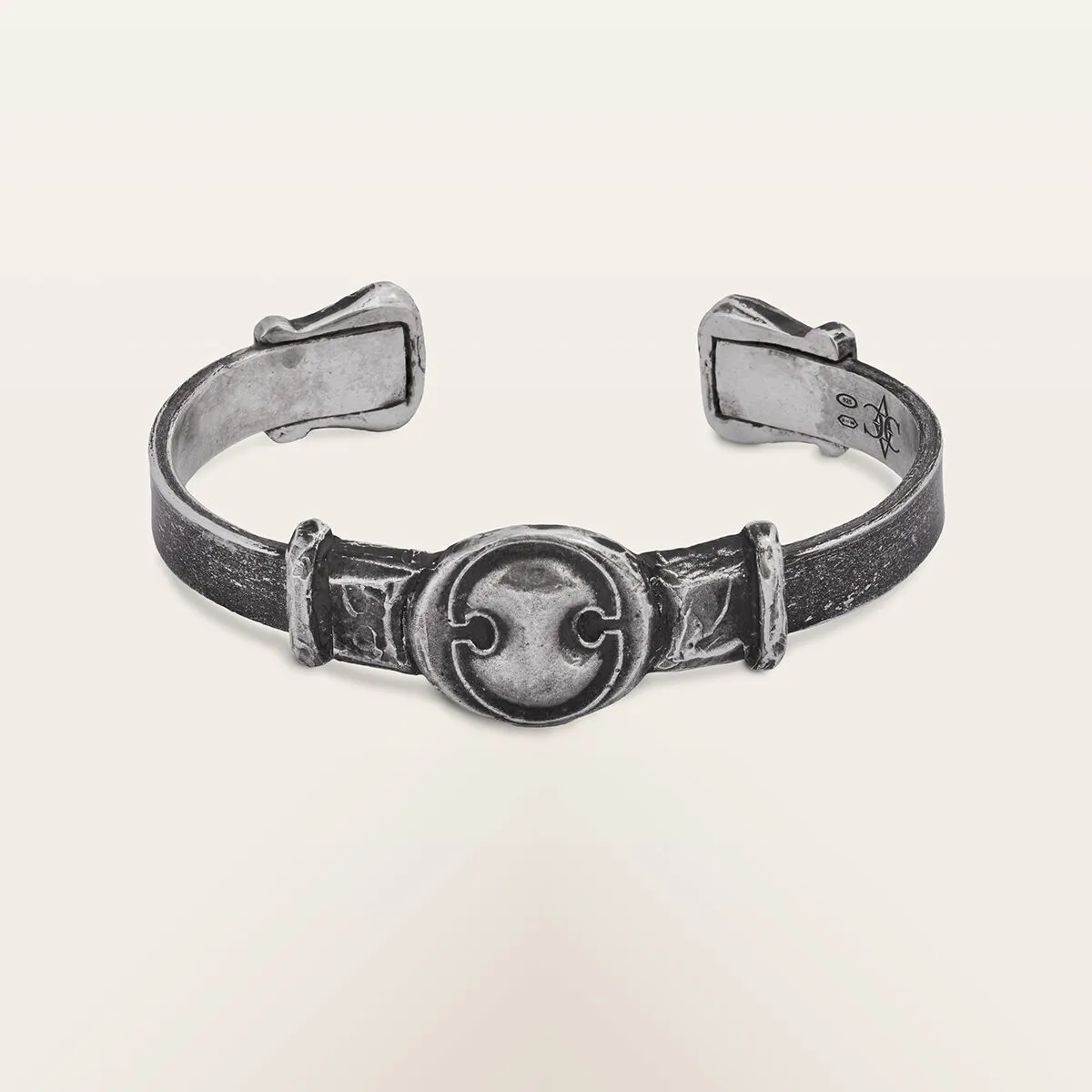 Alfredo Correnti Nesso Scudo Bracciale Rigido Uomo