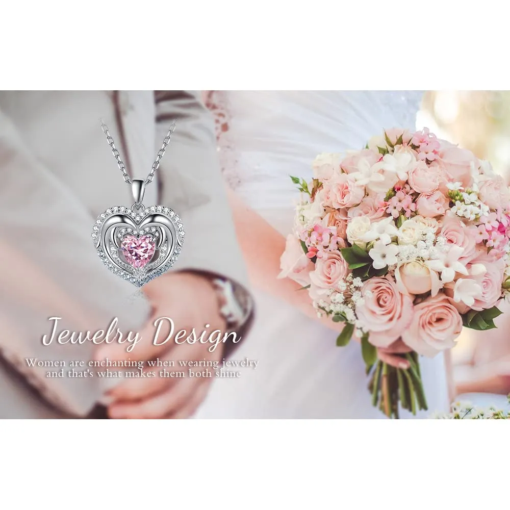 JewelryPalace Delfino 2ct Collana Argento Rosa 45cm
