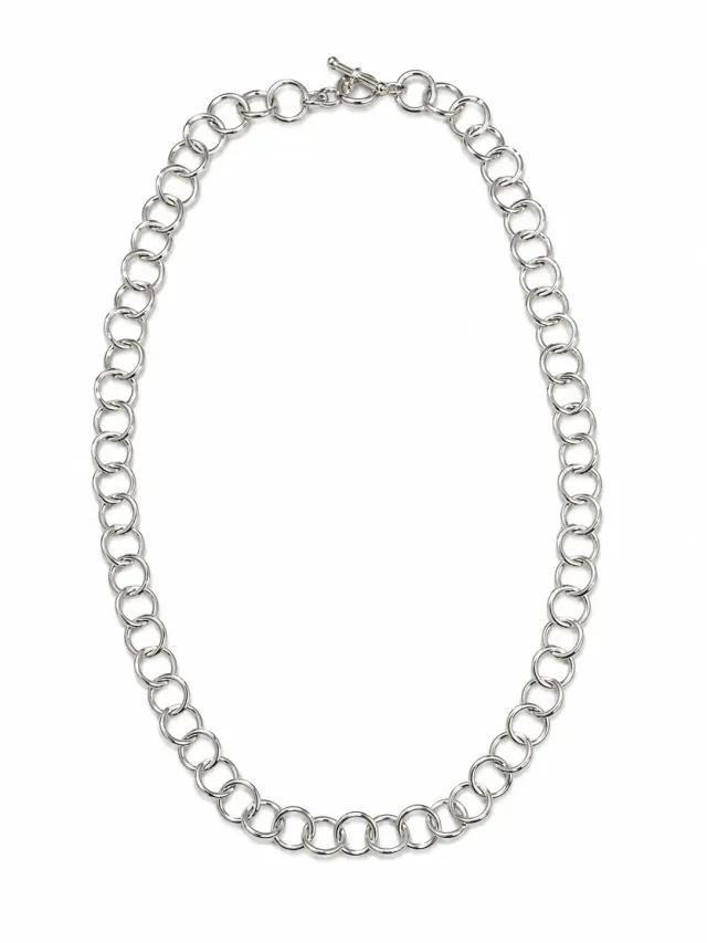 Victoria Jane Ring & Toggle Collana Argento 925 Rotonda