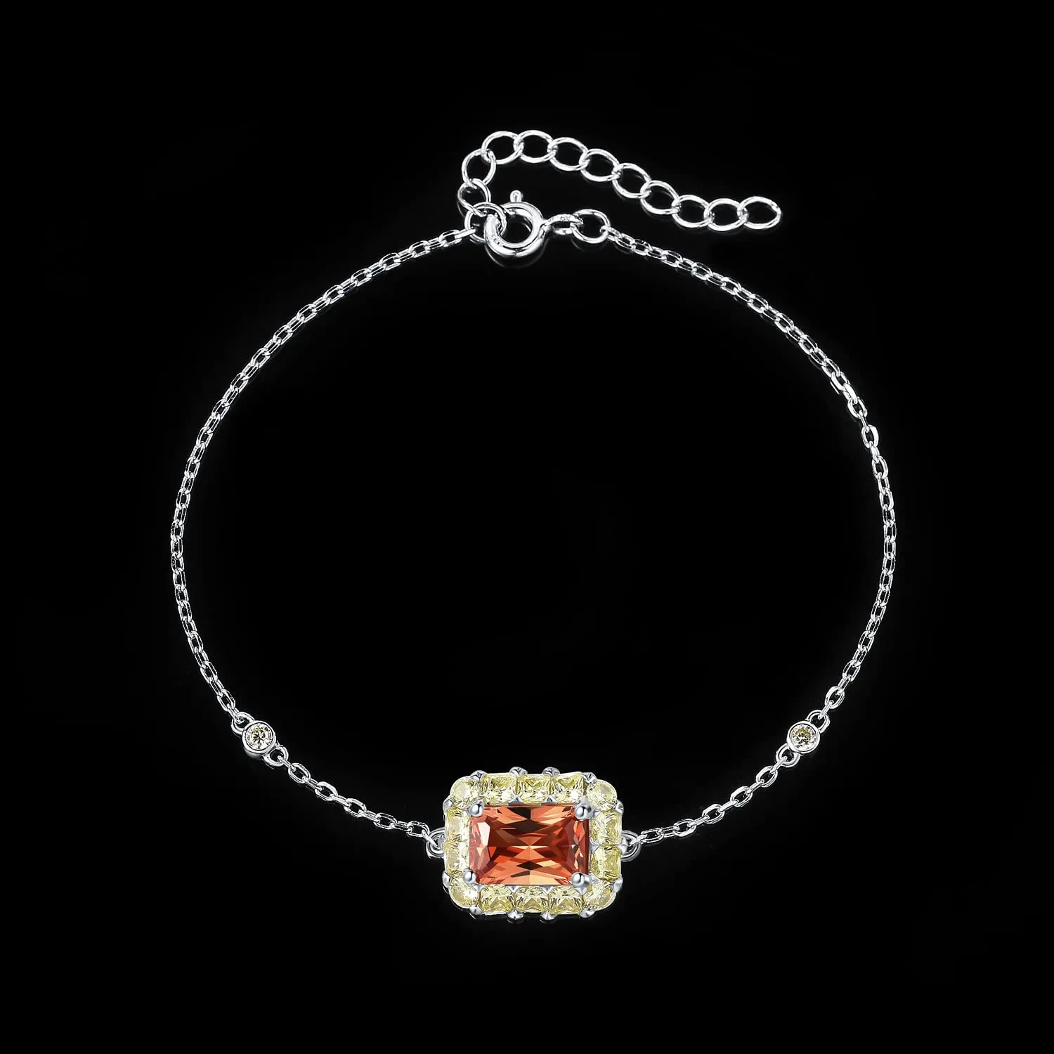 JewelryPalace Ananas 3.5ct Bracciale Argento 925 Champagne