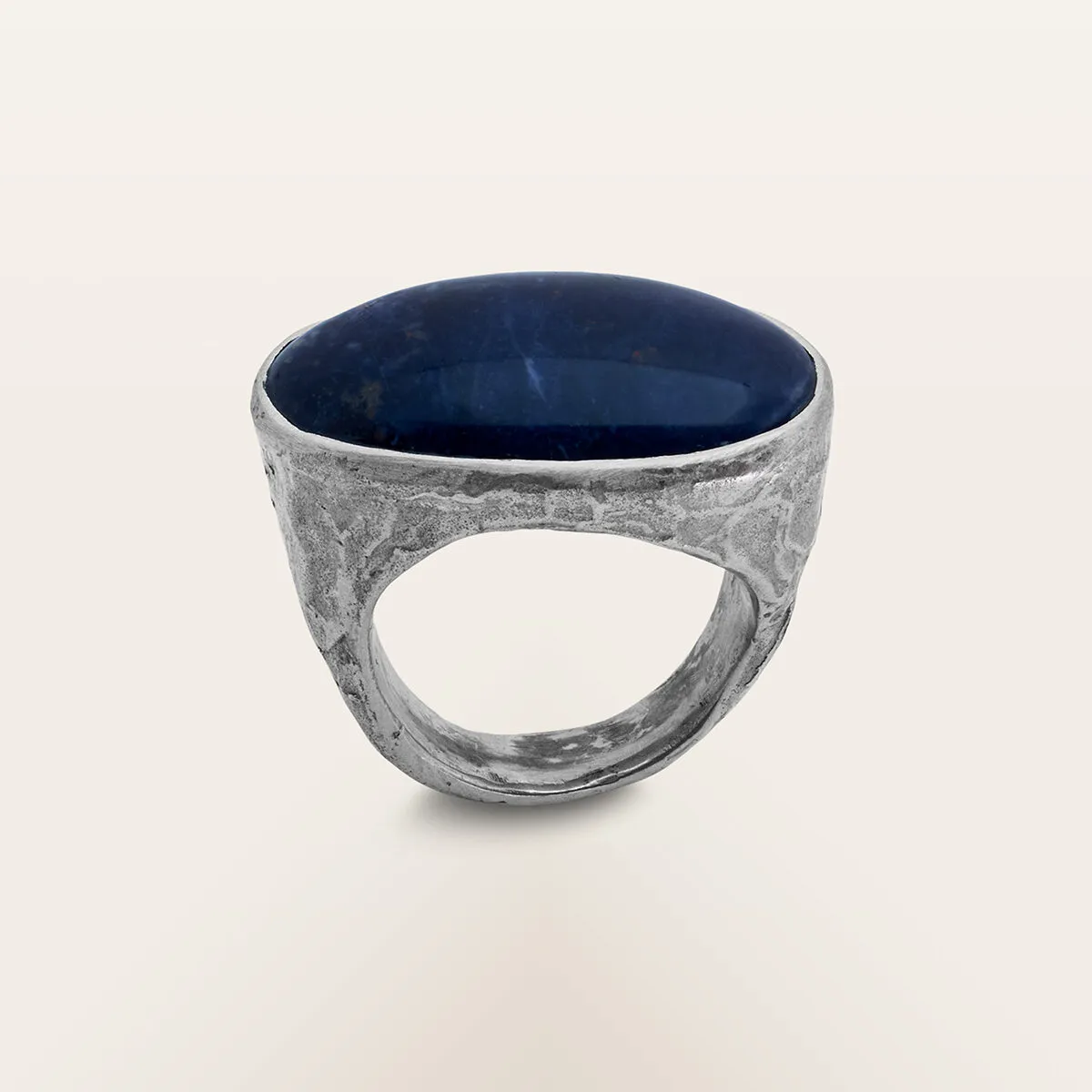 Alfredo Correnti Gea Sodalite anello in sodalite