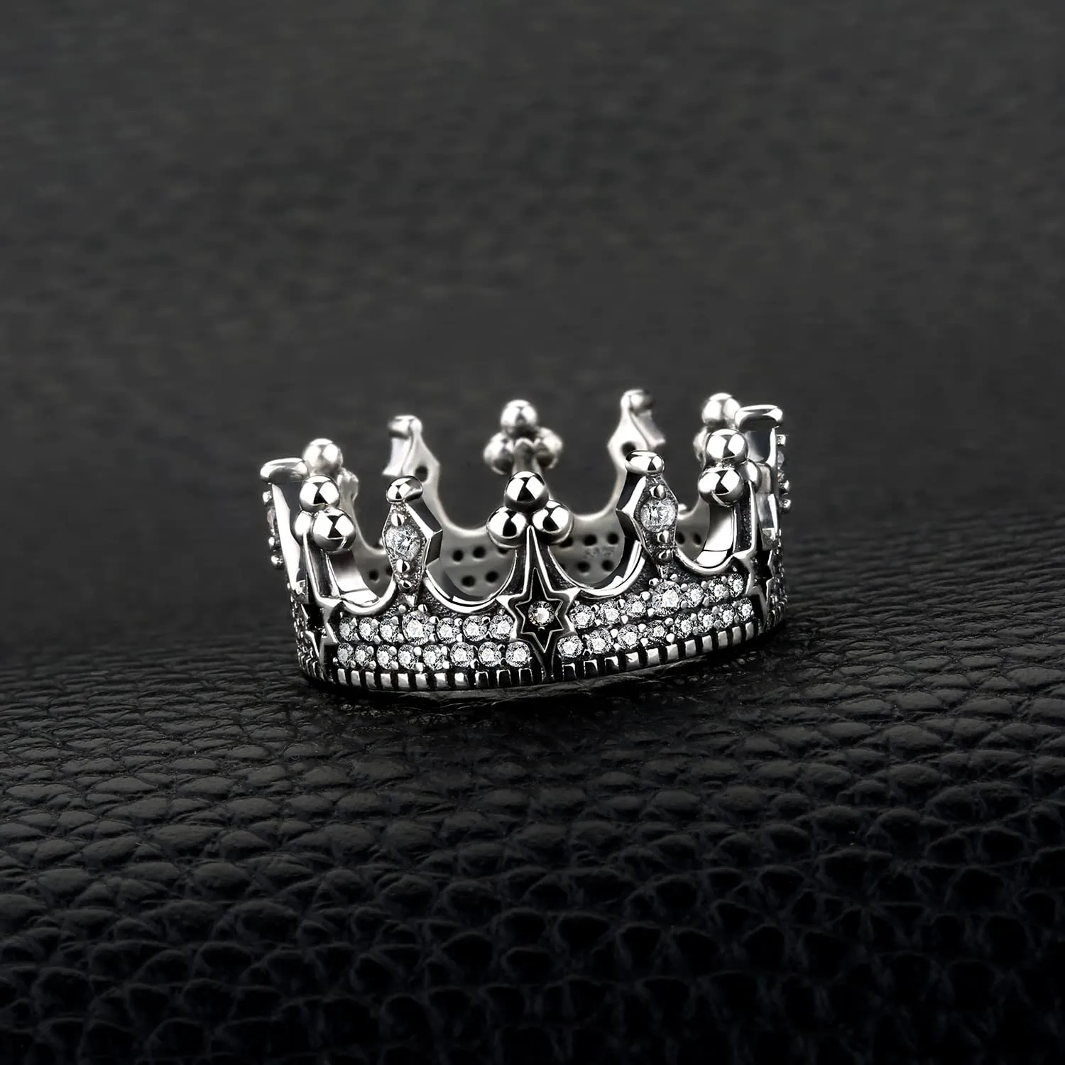 JewelryPalace Corona Stella Gotica anello argento 14.5