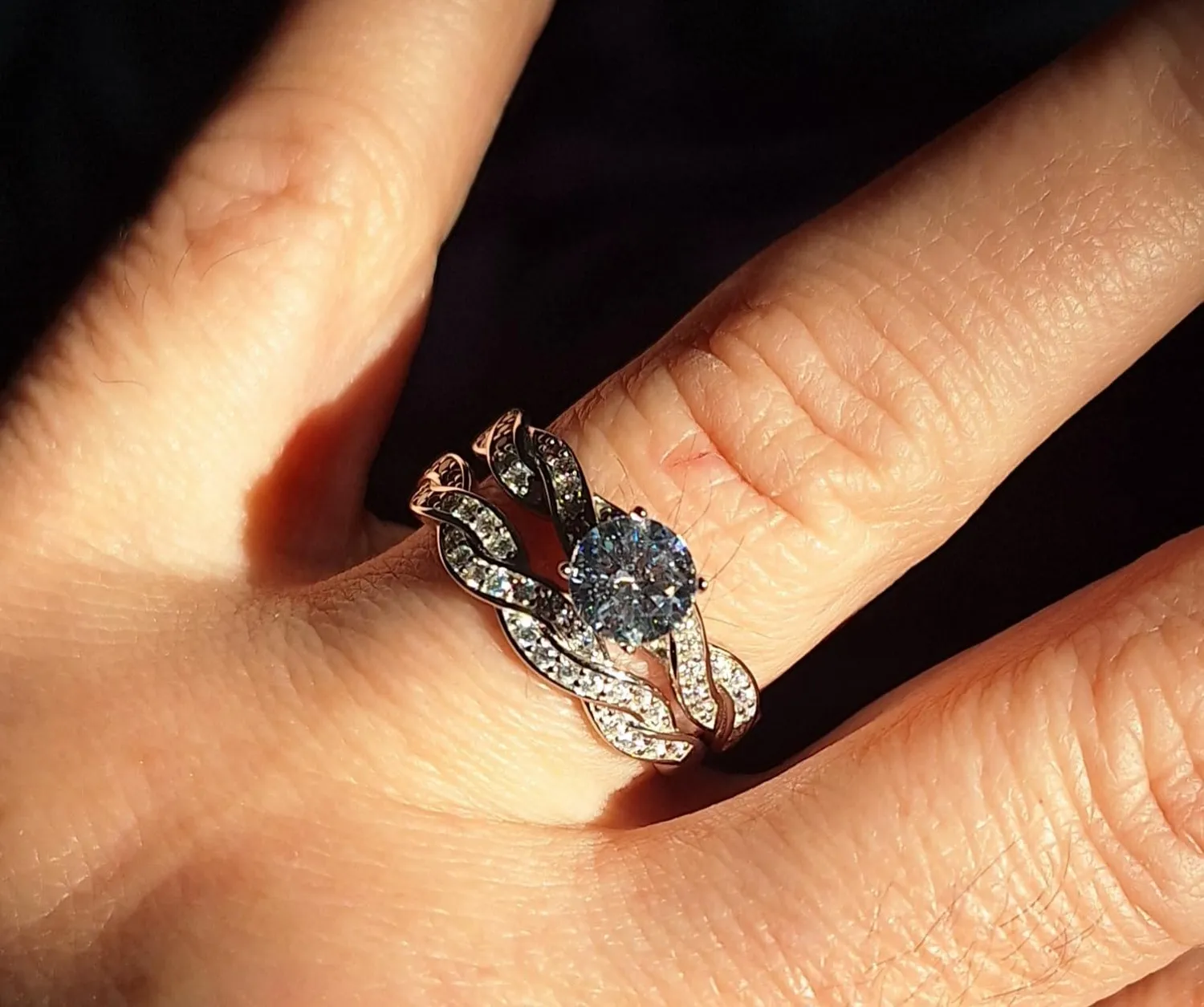 JewelryPalace Infinito Nodo Fede Argento Diamante 1.5ct