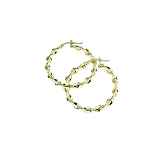 Gioielli Celiento Torchon Cerchi Oro Giallo 18kt 22mm
