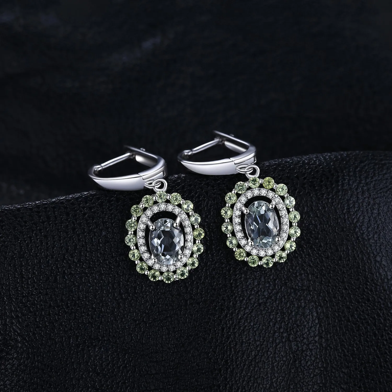 JewelryPalace Pendenti Orecchini Argento 925 Ametista Peridoto