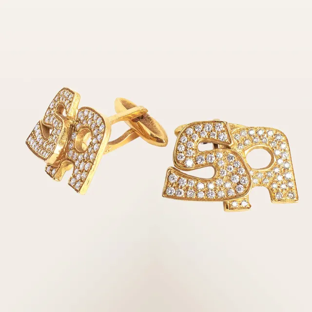 Alfredo Correnti Ego Oro e Brillanti gemelli oro
